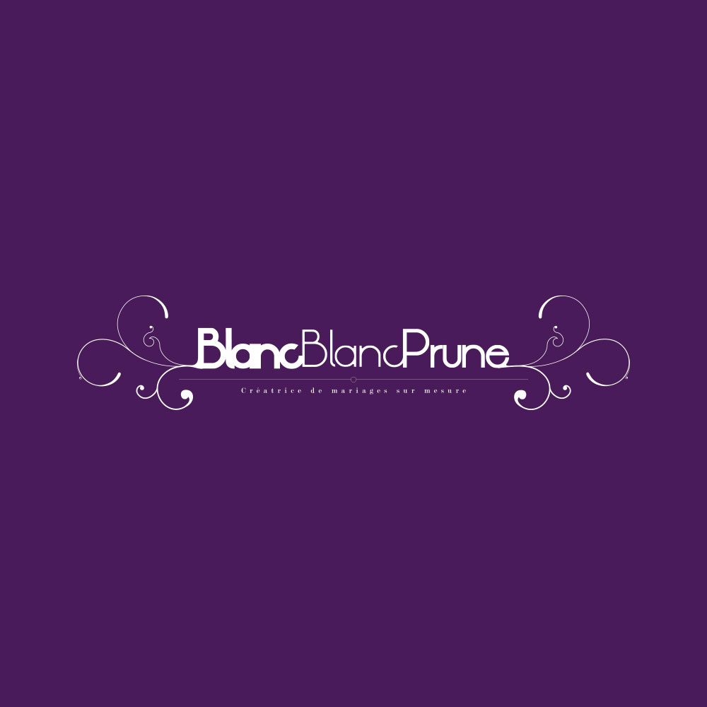 Logo monochrome BlancBlancPrune