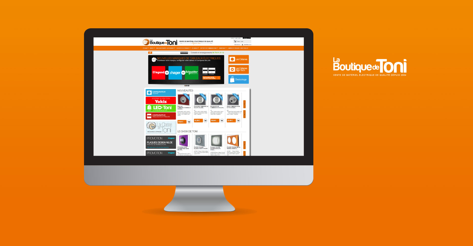 Refonte design site e-commerce La Boutique de Toni