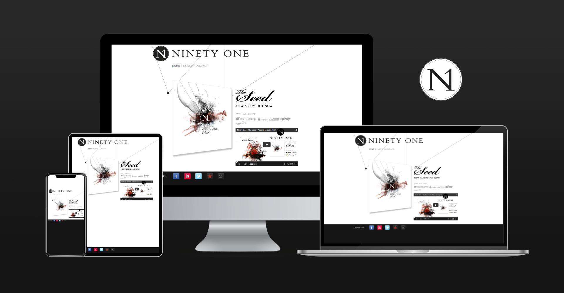 Design site internet WordPress Ninety One