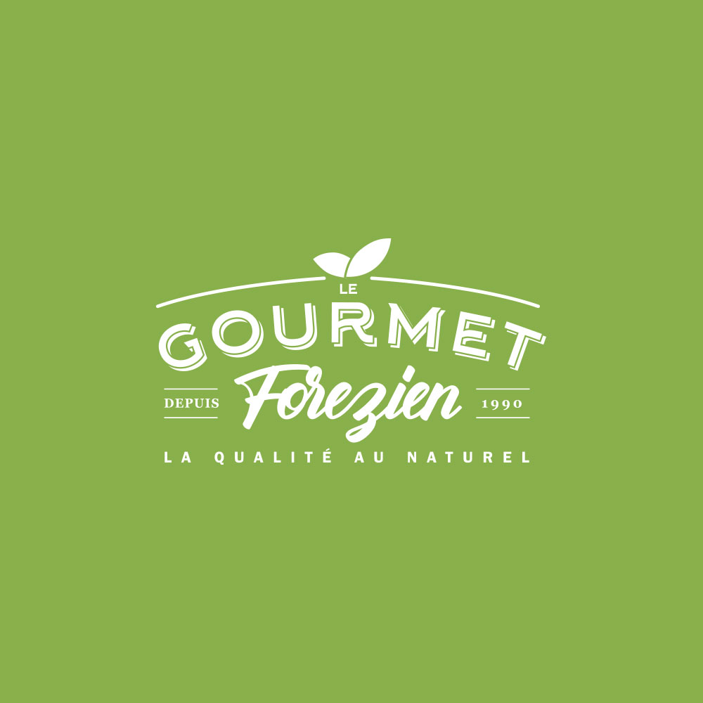 Logo monochrome Le Gourmet Forézien