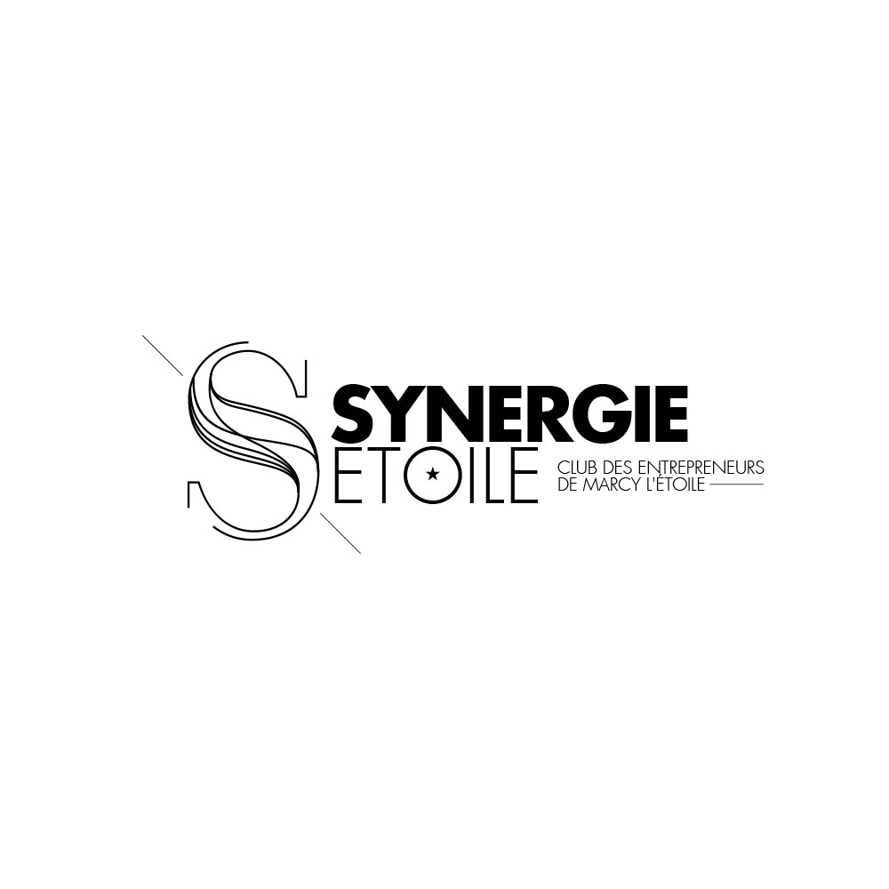 Logo noir Synergie étoile
