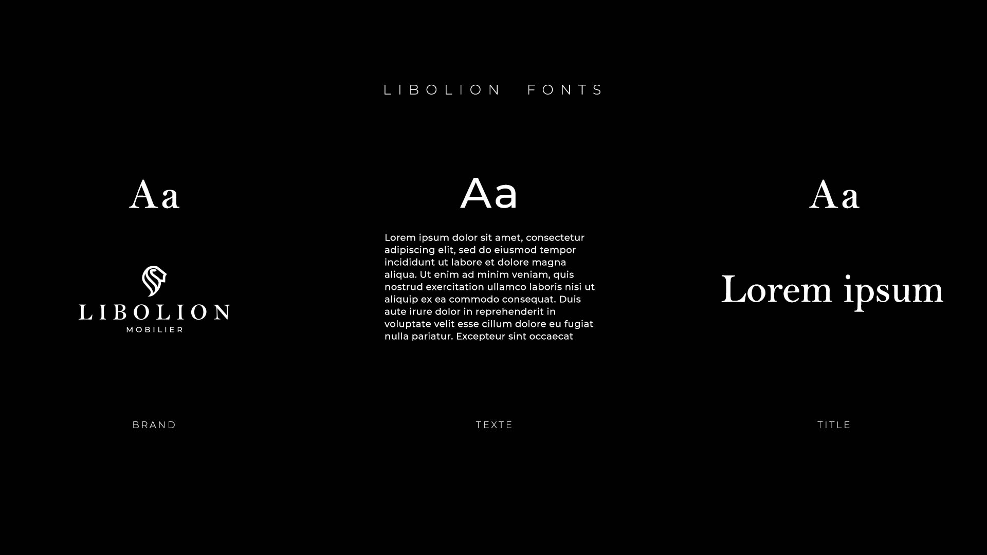 Typographies Libolion