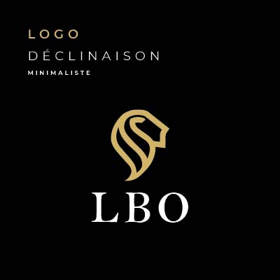 Déclinaison logo minimaliste Libolion