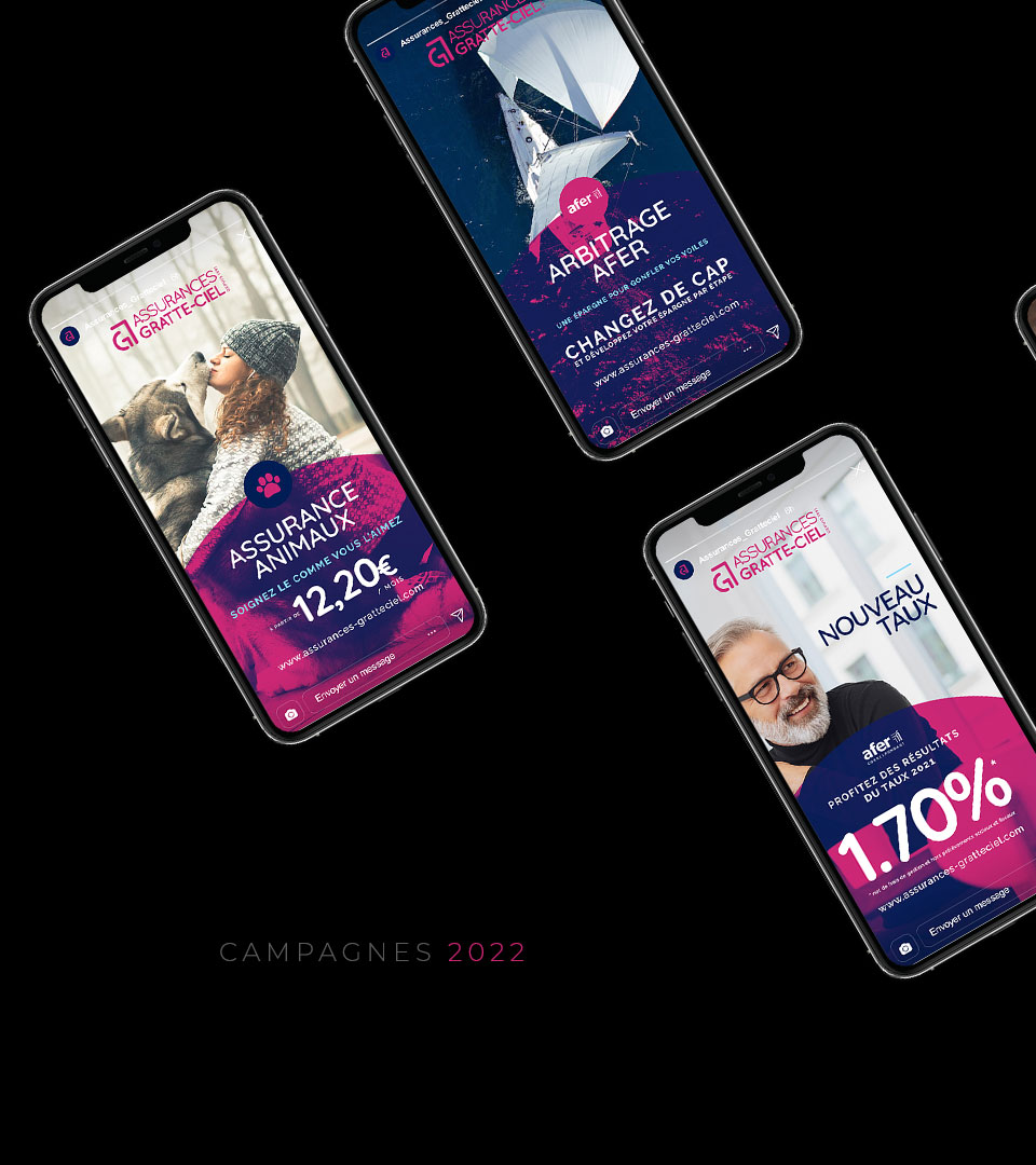 Campagnes de communication digital 2022 Assurances Gratte-Ciel