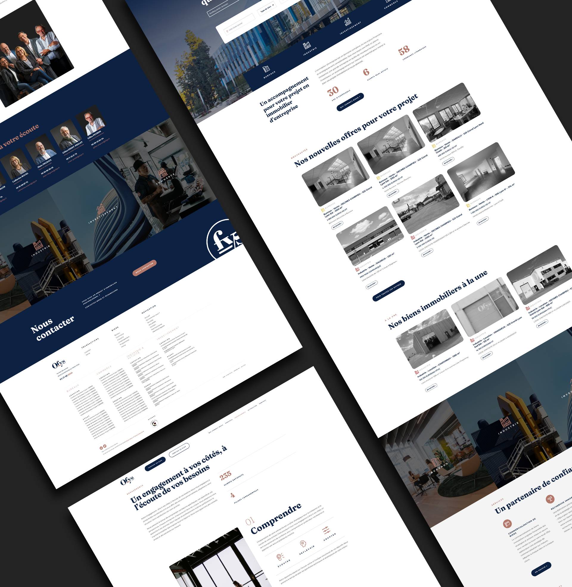 Refonte de site internet Ofys real estate